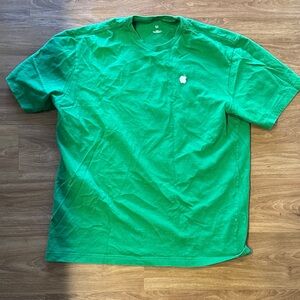 Apple Logo Green T-Shirt | Size M | Minimalist Streetwear